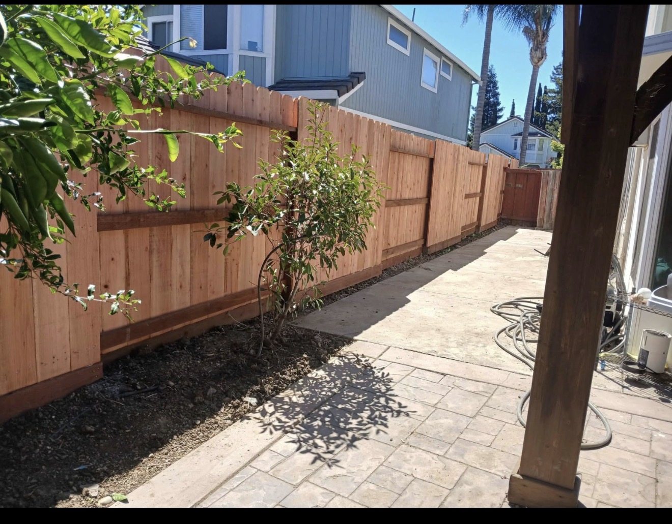 Fence repair work